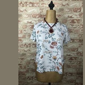 NWT LOFT WOMENS XXS PETITE HIGH LOW TOP BLOUSE